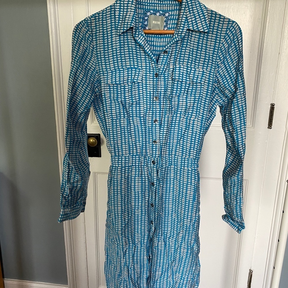 Maeve patterned midi dress